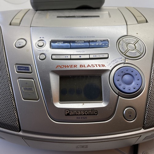 Panasonic RX-ES25 AM/FM Radio CD Cassette Player Boombox with 1 Remote Tested - Picture 8 of 9