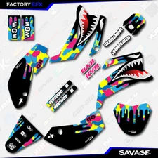 CMYK Savage Racing Graphics kit fits 08-25 Yamaha TTR110 TTR 110 Custom
