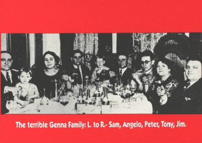 The Terrible Genna Family, Mafia Family Trading Card