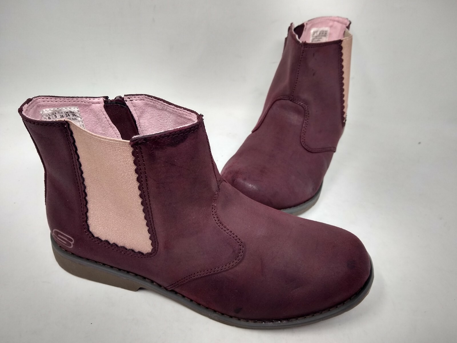 Uptown Shine Sisters Boots Burgundy 