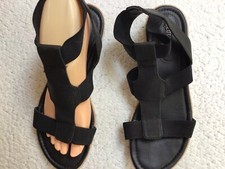 Euro Soft By Sofft Strappy Black Comfort Sandal Sz 8M