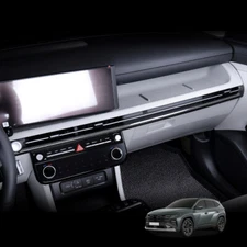 Carbon Fiber ABS Central Dashboard Frame Trim Cover For Hyundai Tucson 2025