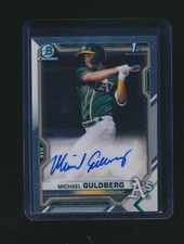 MICHAEL GULDBERG 2021 BOWMAN CHROME 1ST RC AUTO #CPA-MG