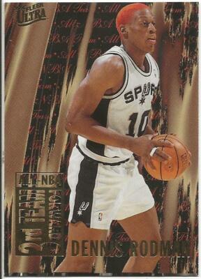 ⚡️NBAトレーディングカード D.Rodman DENNIS RODMAN; 1995-96 FLEER ULTRA ALL - NBA 3rd TEAM INSERT