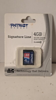 Patriot Signature Line 4GB SDHC Secure Digital High Capacity Class 4 NEW