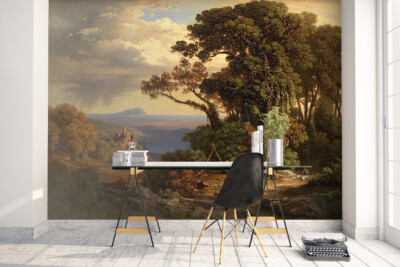 3D Nature Landscape Oil Painting Self-adhesive Removable Wallpaper Murals Wall 3