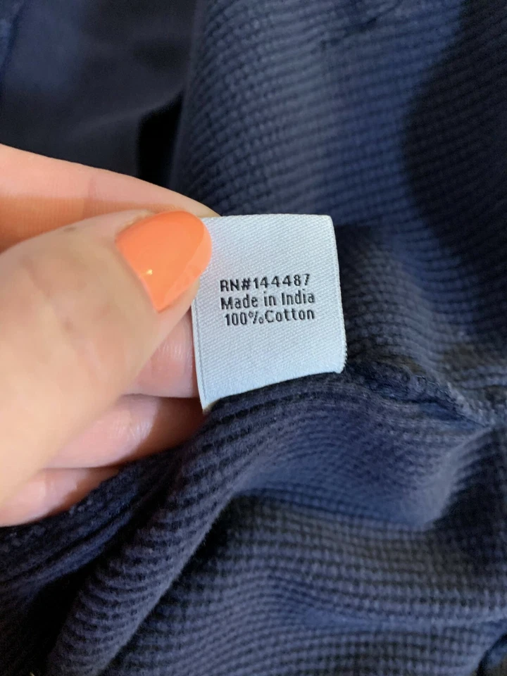 Sudadera con capucha para mujer Hudson & Barrow NYC cremallera completa azul 100 % algodón talla M Foto 2 de 4