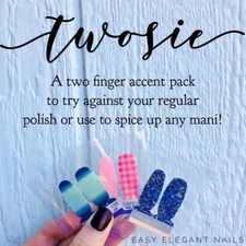 Color Street Twosie - Real Nail Polish Strips / Wraps / Accents / Samples
