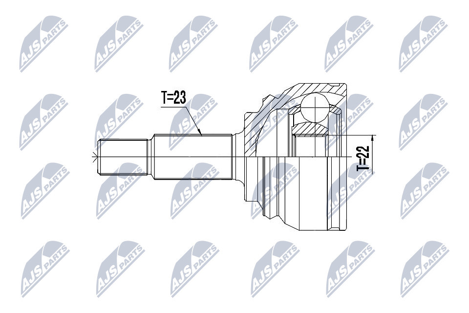 NTY NPZ-RE-055 Joint Kit, drive shaft for RENAULT