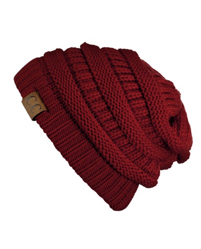 Hot item! CC Beanie New Women's Knit Slouchy Thick Cap Hat Unisex Solid Color - Picture 74 of 391
