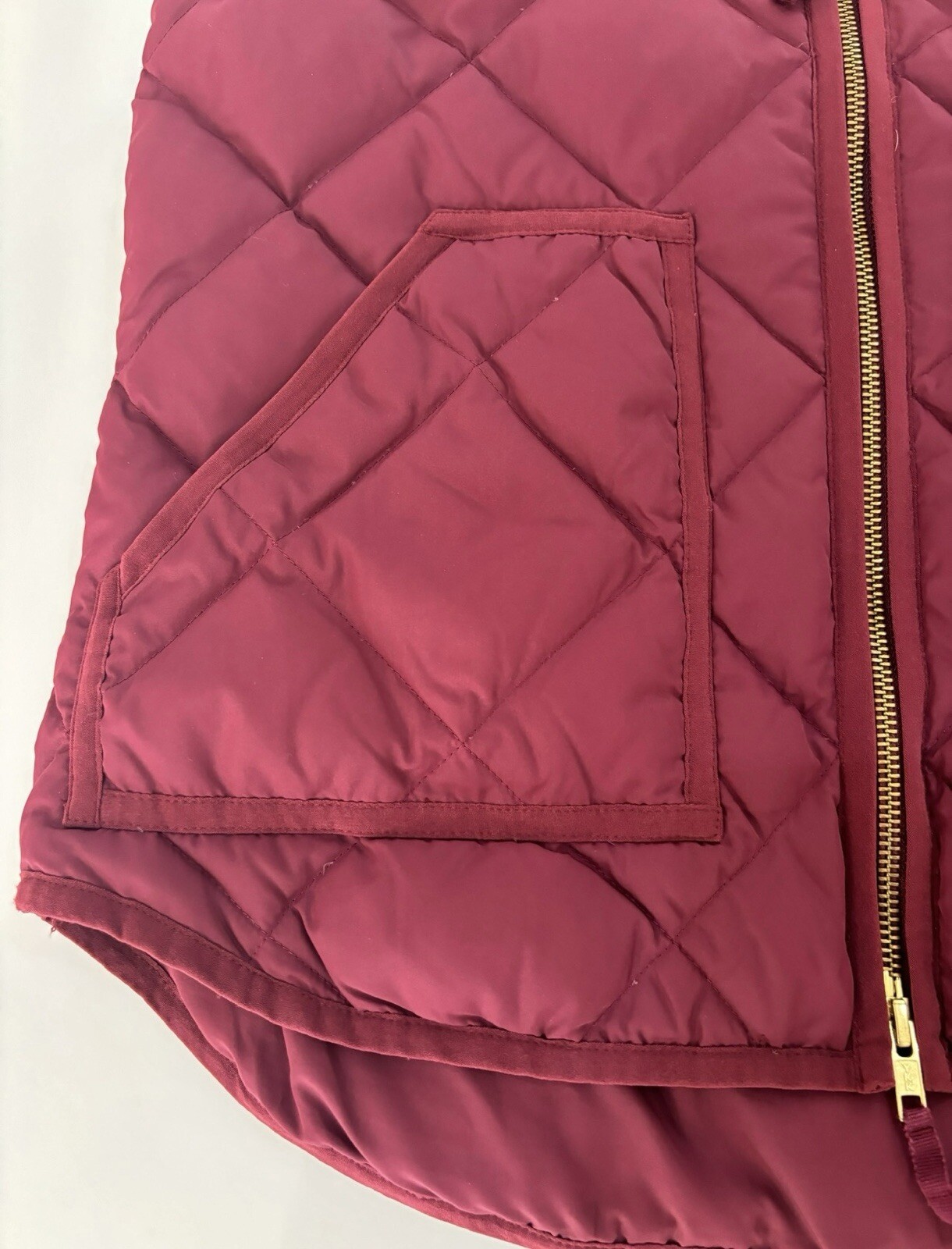 J Crew Lightweight Quilted Down Excursion Vest Cu… - image 3