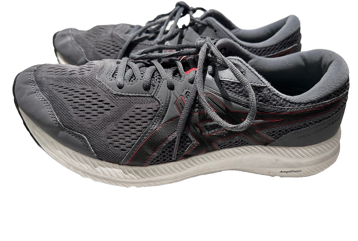 Asics Mens Gel Contend 1011A666 Black Running Shoes Sneakers Size