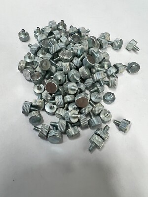Knurled Thumb Screw Plated Steel 4-40 Thread 3/16 length 100 Pieces  7120-188S12