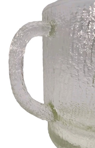 Indiana Glass Crystal Ice Bark Textured Glacial Look 64 Oz 7.5" Glass Pitcher - Picture 5 of 8