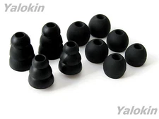 Black Set Replacement Comfort Soft Eartips Earbuds for Monster In-Ear Earphones