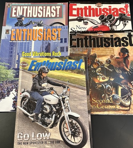 Harley-Davidson HOG & Enthusiast Magazine Lot + Touring Guide + Reunion Map 