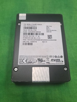 Samsung 7.68TB PM1723b SSD NVME 2.5'' MZ-WLL7T6C MZWLL7T6HMLA-000C9 93% life left