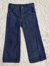 Vintage 70s JCPenney Toddler Boys Jeans Size 4 Dark Wash Talon 42 Zip Denim