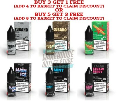 VGOD Cubano 10ml Nic Salts 10mg 20mg | eBay