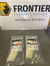 ABB Ty-Rap TY5232M 8in Plenum Cable Tie Natural Nylon 6.6 SS Lock 100pk USA NEW