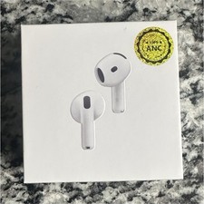 Apple AirPod 4 Active Noise Cancellation Wireless Bluetooth In-Ear Earbuds White
