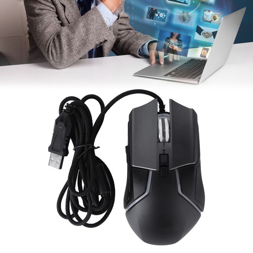 Gaming Mouse Adjustable DPI Mechanical Ergonomic RGB Lighting Wired Mice For Gam - Picture 11 of 24