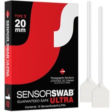 Photographic Solutions Type 1 20mm Sensor Swab Ultra for APS-H Sensors, 12-Pack