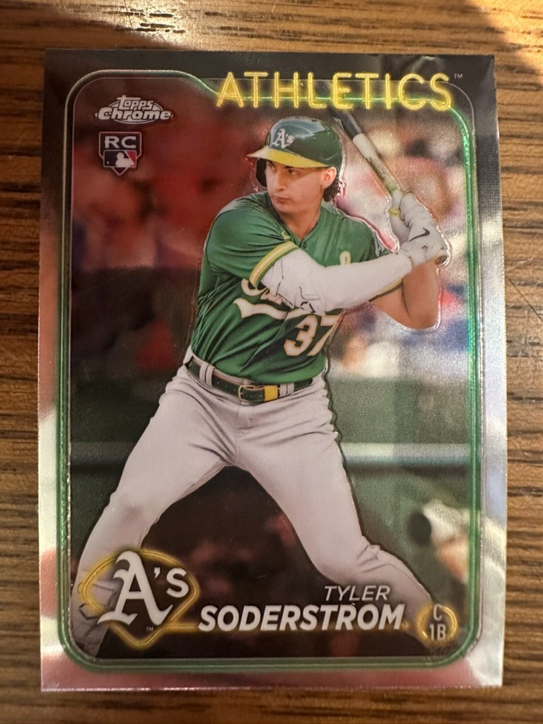Tyler Soderstrom – 2024 Topps Chrome (Rookie) - #298 – Athletics