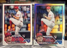 2023 Topps Mark Appel Phillies Silver Rainbow Foil Rookie RC #259 + Base ⭐️ MINT