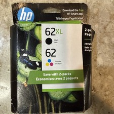 HP N9H67FN 62XL 62 Black High Yield and Tri-Color Combo Pack Cartriges