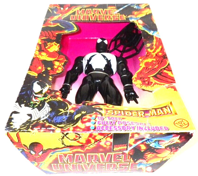 Toy Biz Marvel Universe Black Costume Spider-Man Figure 1997