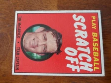 1970 TOPPS PLAY BASEBALL SCRATCH OFF (7) DIFFERENT SEE PICS  U-7688