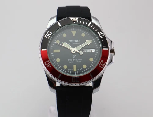 Vintage Seiko Divers Automatic 6309A  Rotating Bezel D/D Japan Made Men's Watch
