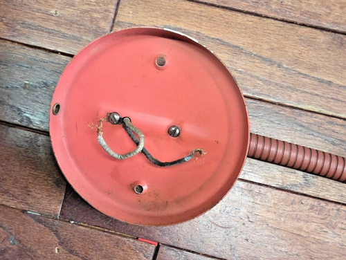 1950s Wall Lamp, brown, shade is aluminum, rest is steel. Very rare MCM piece - Picture 4 of 7