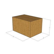5 12x8x7 Kraft Brown Corrugated Shipping Boxes 32 ECT Single-Wall New