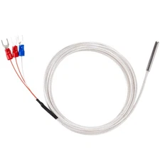Waterproof RTD PT100 Temperature Sensor 3-Wire Digital Thermistor Probe 2m
