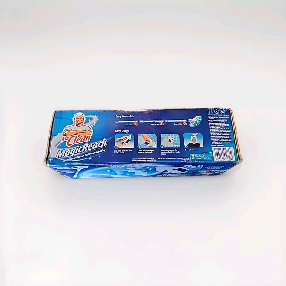 Mr Clean Magic Reach Kit de inicio Herramienta de limpieza de baño Poste desmontable ~ NUEVO Foto 3 de 3