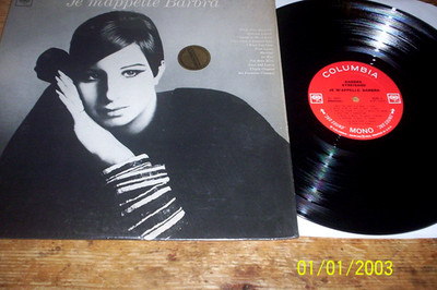 BARBRA STREISAND ( JE M'APPELLE BARBRA ) ORIG mono VINYL LP w/ PROMO sticker NM-