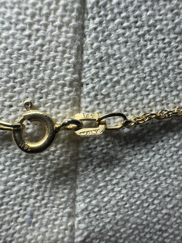 14k Delfin Anhänger Halskette 20" Seil Kette - Bild 4 von 6