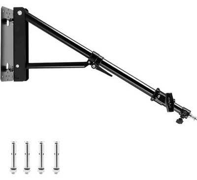 Boom Arm with Triangle Base Max Length 51inches 130cm Adjustable Camera Mount Up