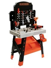 Black  Decker Junior Ready to Build Workbench Kids Play 53 Tools Sounds Light