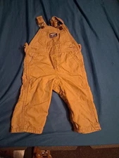 Oshkosh B’gosh Khaki Tan Cargo Overalls Unisex Size 9M Baby Toddler