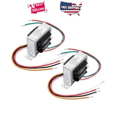 24V 40VA Furnace Transformer 2 Pack Primary 120 208 240V Multi Tap Foot Mount