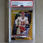 PSA 8.5 2024 Panini Prizm Patrick Mahomes II Gold Wave Prizm #138   3/10 Chiefs
