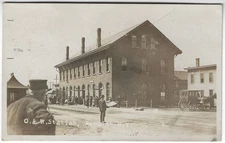 O&W Station Norwich NY Ontario & Western Railroad Vintage RPPC Photo Postcard