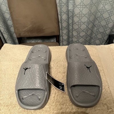 Jordan Franchise Slide SH Cement Grey/Black Men's Comfort Sandals Size 10