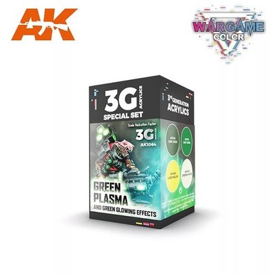 AK Interactive AK1064 - Wargame Color Set Green Plasma And 4x17ml