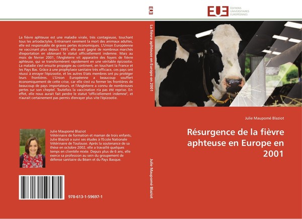 RéSurgence De La FièVre Aphteuse En Europe En 2001 Julie Maupomé Blaziot-image