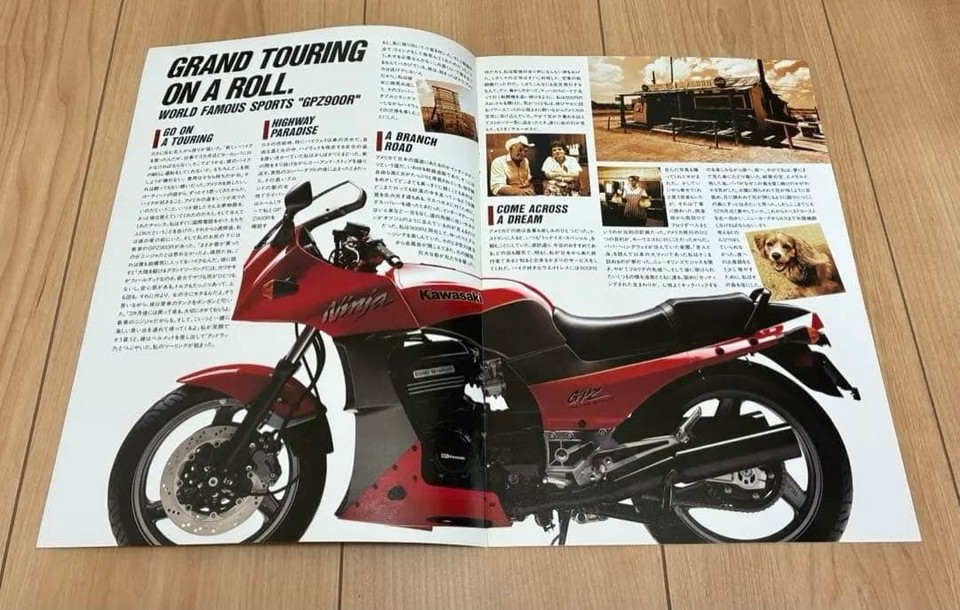 Raro catalogo brochure vintage Kawasaki GPZ900R Ninja 900 Japan JDM Top ...