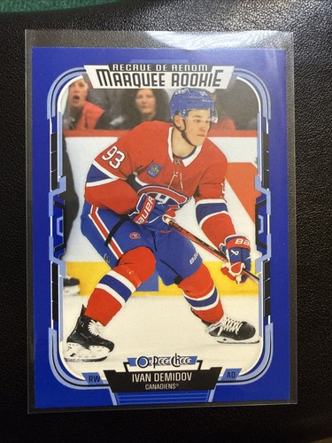2025-26 O-Pee-Chee Hockey Ivan Demidov Marquee Rookie Blue RC